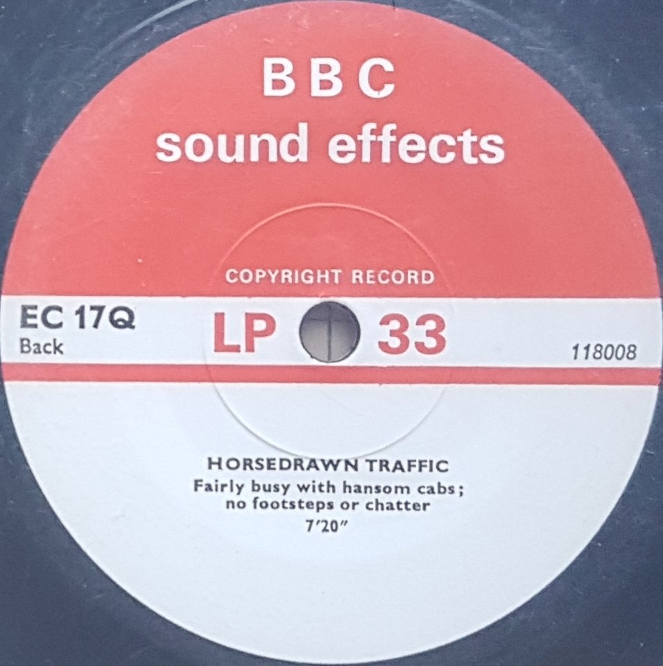 EC 17Q Horsedrawn traffic Not registered from the BBC records and Tapes library Label